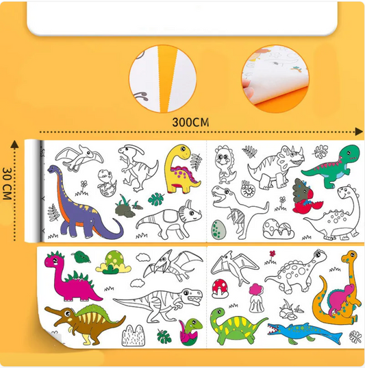 3-meter wall-sticking Graffiti Drawing Scroll