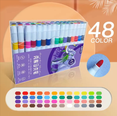 Kids’ Doodle Acrylic Markers – Waterproof & Quick-Drying By kiddiesketch