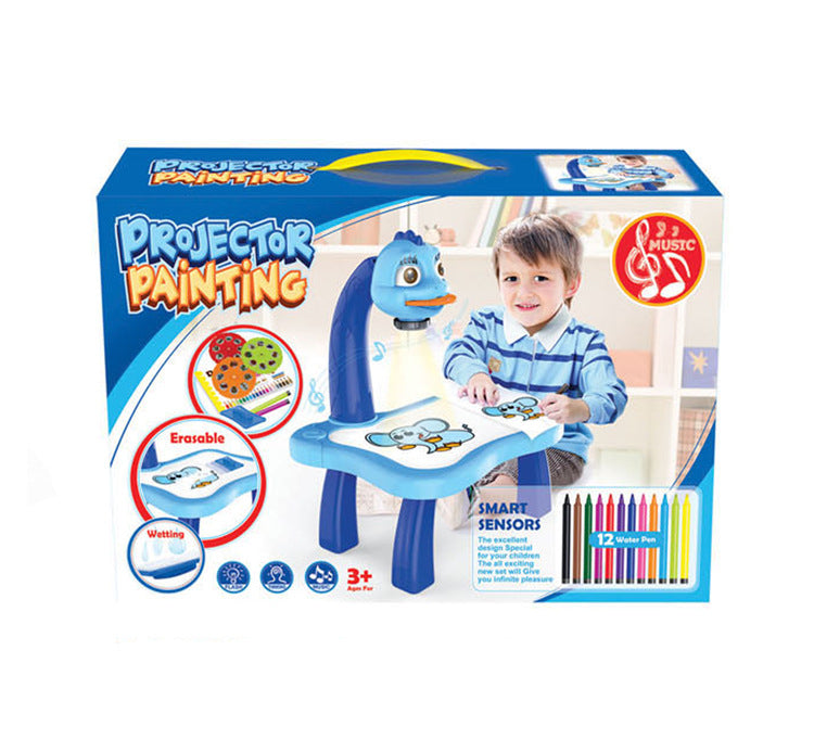 Children's Projector Drawing Desk - Multi-Functional Art