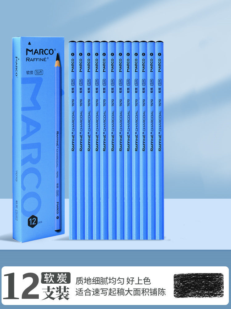Marco 2B Sketch Pencils in Wooden Box for Students