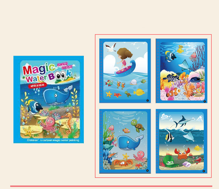 Creative Magic Water Drawing Book for Kids (Reusable)