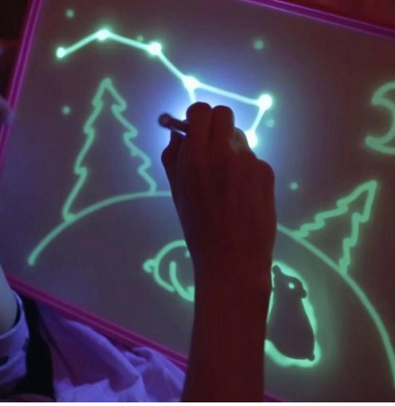 Children's Glow-in-the-Dark Drawing Board