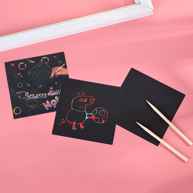Colorful Scratch Art Notebook for Kids (DIY Craft)