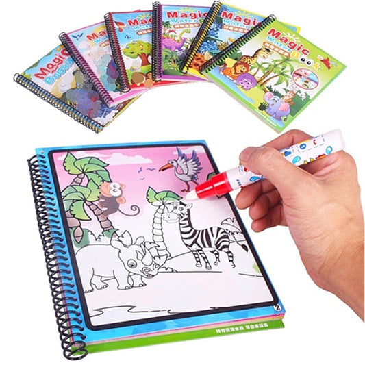Creative Magic Water Drawing Book for Kids (Reusable)