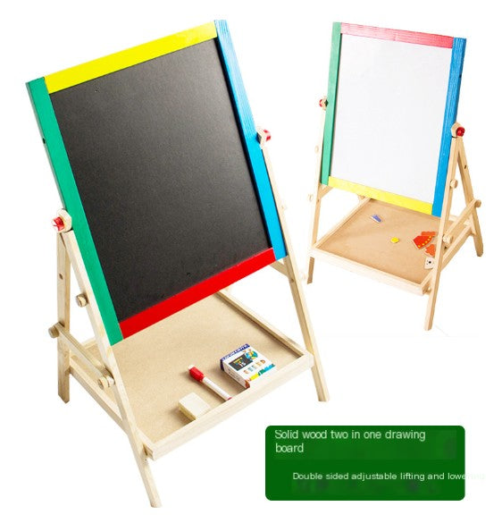 Kids' Double-Sided Adjustable Magnetic Art Easel
