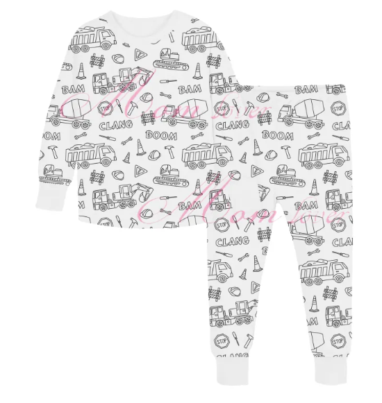 Children's DIY Hand-Painted Pajama Set