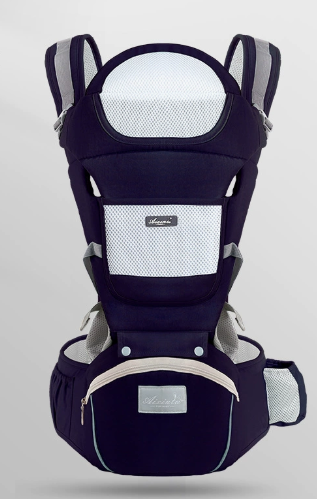 KiddieGo's Baby Carrier with Bass Bear Hip Seat for Front Carry