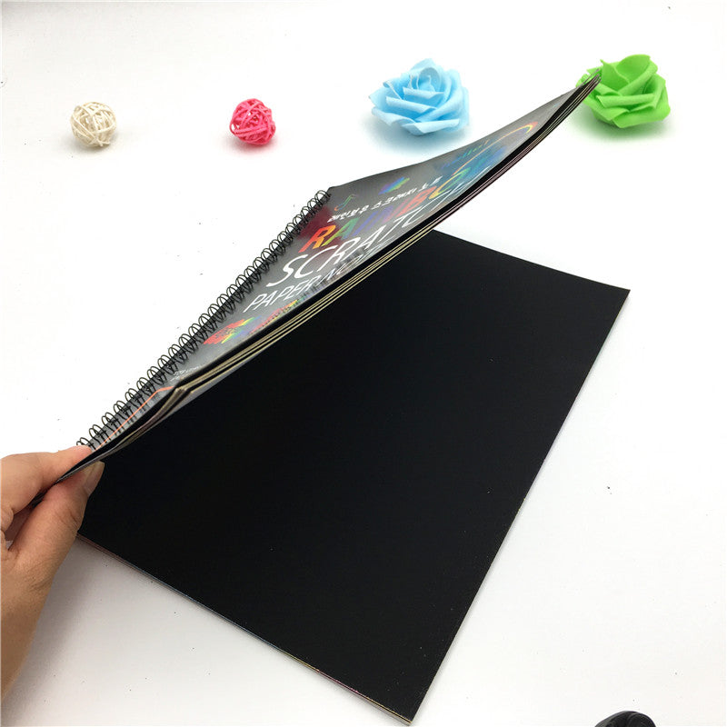 KiddieSketch - Colorful Scratch Art Paper and Doodle Book for Kids