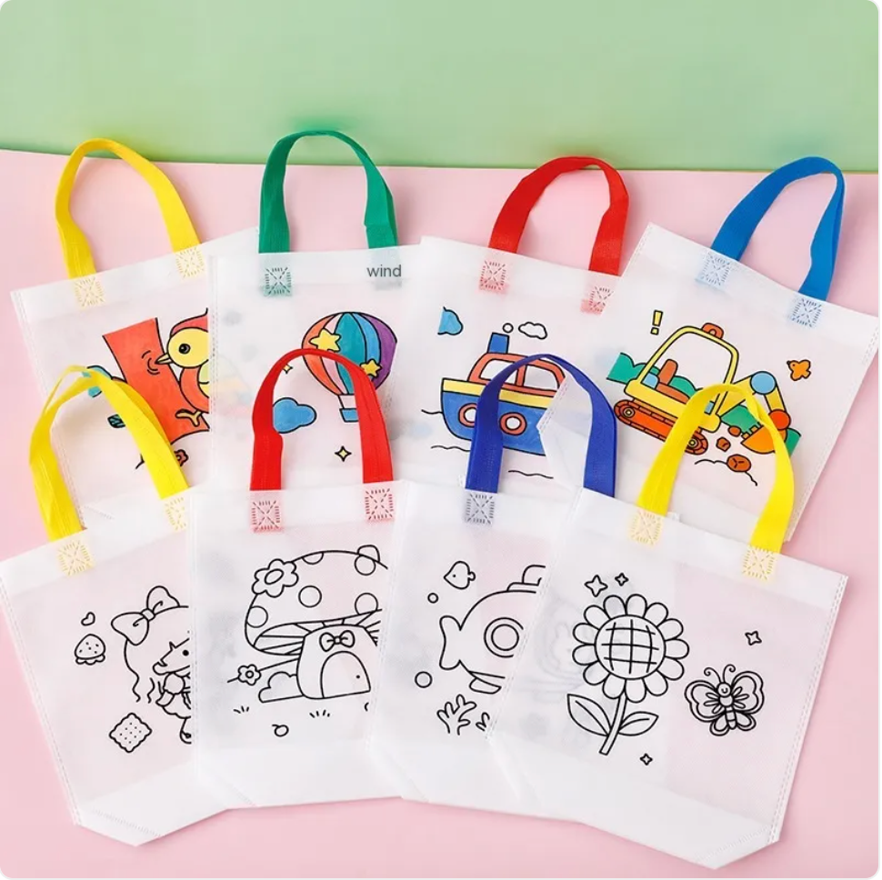 Children's DIY Cartoon Painting Bag