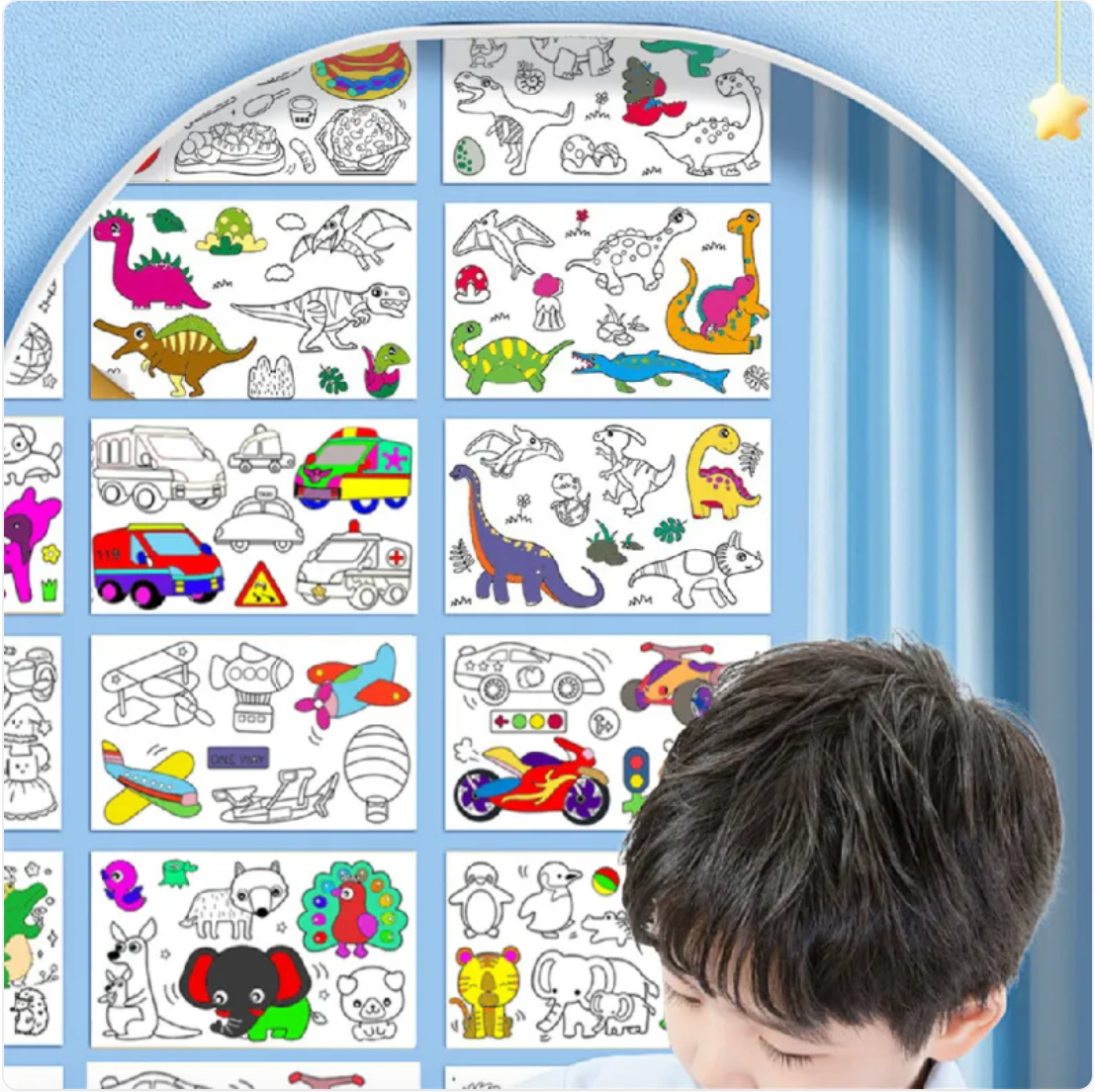 3-meter wall-sticking Graffiti Drawing Scroll