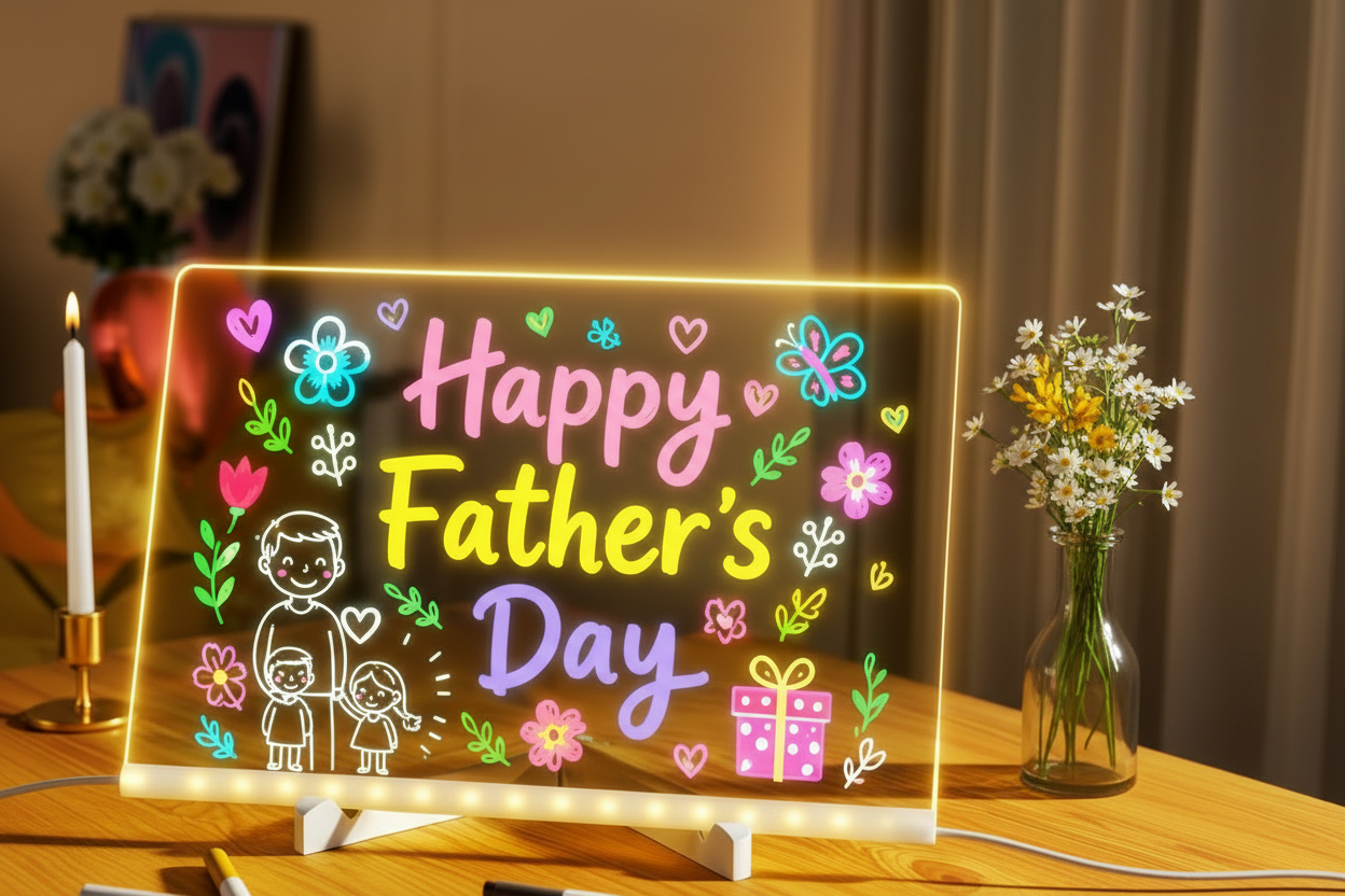 Happy Father's Day GloDoodle - No Easter Bunny